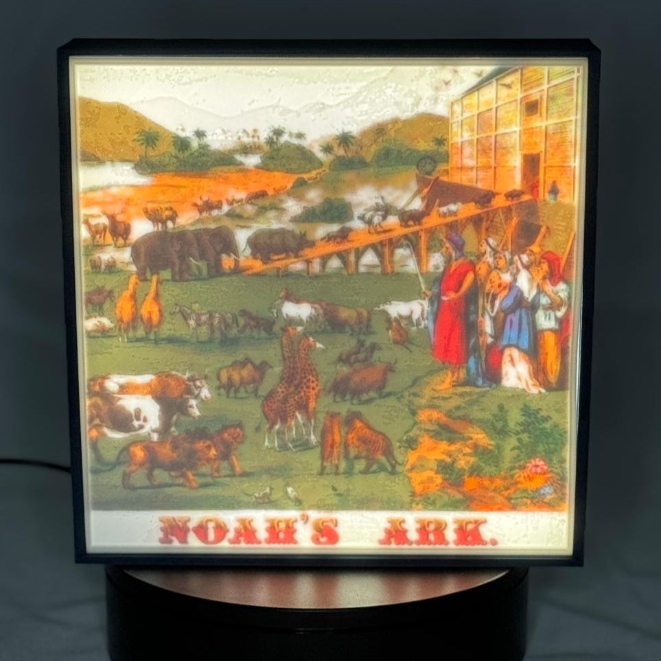 Noah's Ark Painting Lithophane