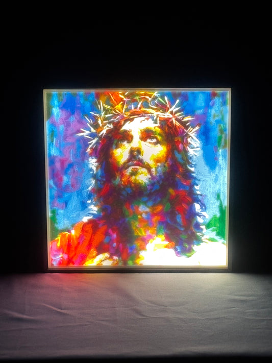 Water Color Jesus Portrait Lightbox
