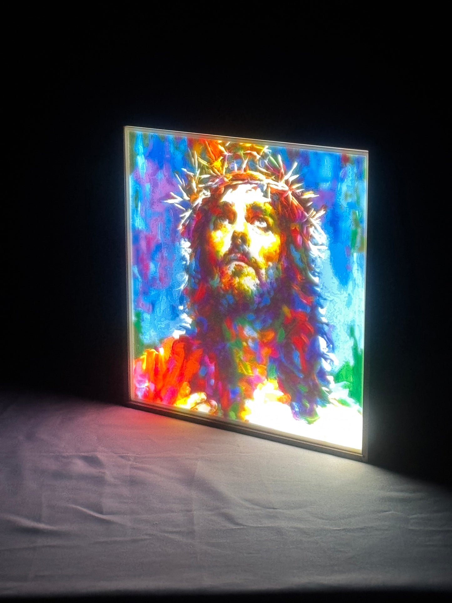 Water Color Jesus Portrait Lightbox