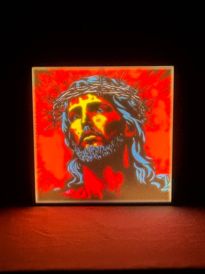 Contemporary Jesus Portrait Lightbox