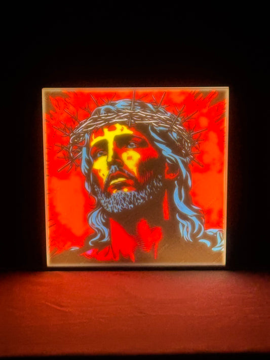 Contemporary Jesus Portrait Lightbox