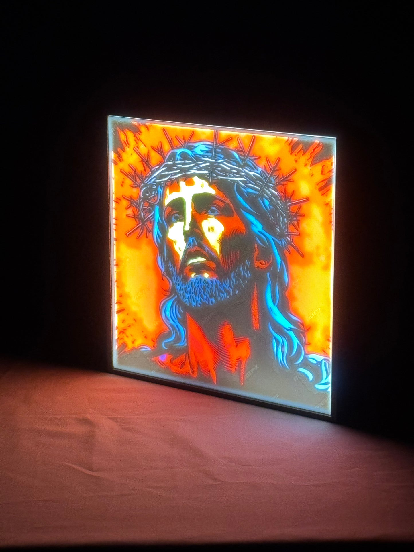 Contemporary Jesus Portrait Lightbox