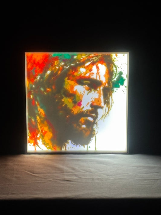 Jesus Watercolor Lightbox