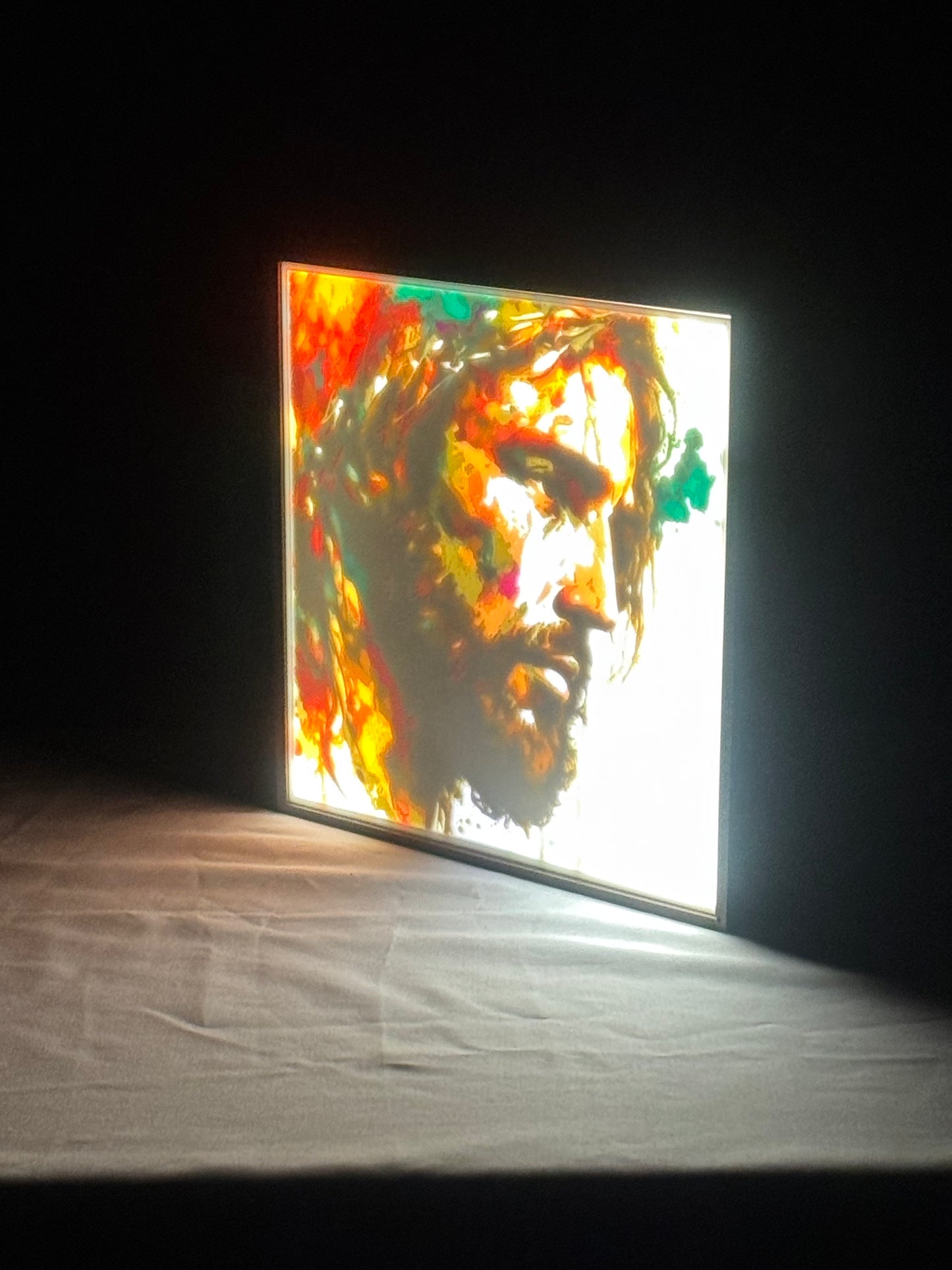 Jesus Watercolor Lightbox