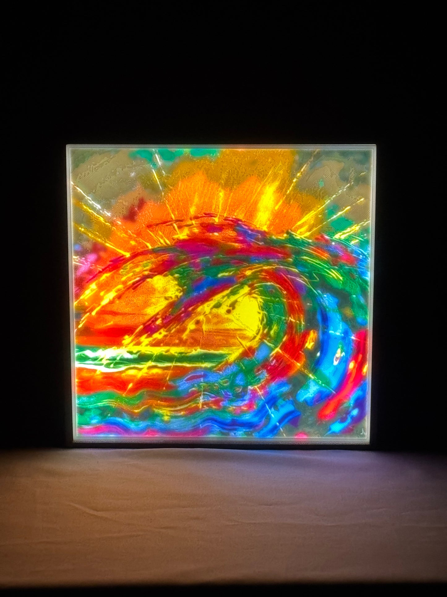 Abstract Wave Lightbox