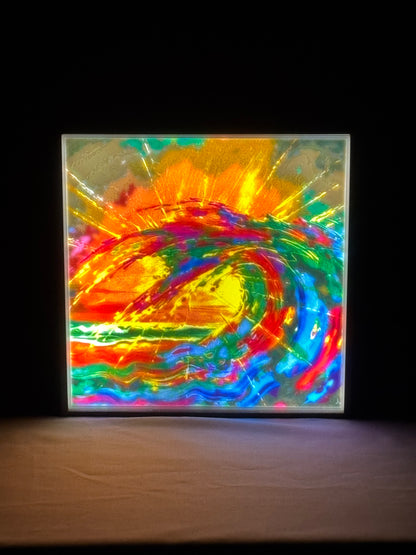 Abstract Wave Lightbox