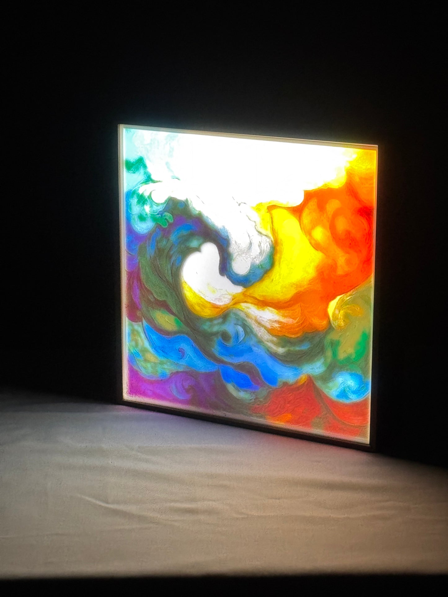 Water Color Wave Lightbox